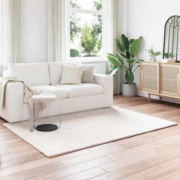 vidaXL Antislip vloerkleed van imitatie konijnenbont OLITE, Verzenden, Nieuw
