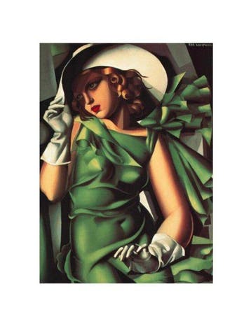 Tamara de Lempicka (after) - “Young Lady with Gloves (Girl