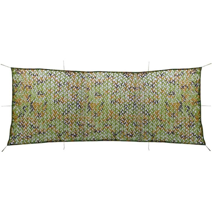 vidaXL Camouflagenet met opbergzak 1,5x4 m, Sports & Fitness, Accessoires de sport de tir, Envoi