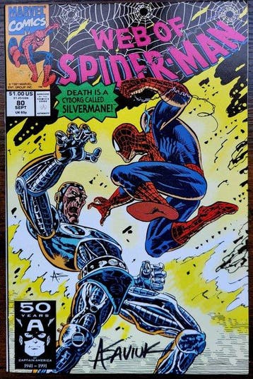 Lot 3 comics signed Spider-Man Vintage 1991-2016 - Signed +