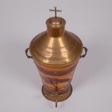 Wijwatervat, jaren 30 - Messing, Koper - 1930-1940