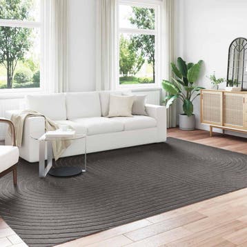 vidaXL Binnen- en buitenkleed PALMERAS Antraciet 340 x 240, Huis en Inrichting, Stoffering | Tapijten en Vloerkleden, Verzenden