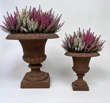 Jardinière - Gietijzer - Twee franse jardinieres, Antiek en Kunst