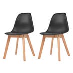 Eetkamerstoelen zwart: Tweede kansje! OP = OP, Huis en Inrichting, Stoelen, Kunststof, Twee, Verzenden, Zwart