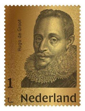 Nederland 2021 - Gouden Postzegel Hugo de Groot, Gestempeld