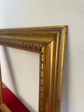 Lijst - Grote Venetiaanse jaloei van hout en goud