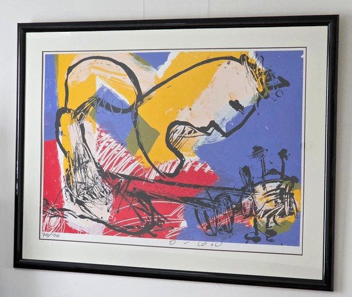 Herman Brood (1946-2001) - De Gitarist / Guitar Player, Antiek en Kunst, Antiek | Overige Antiek
