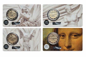 France. 2 Euro 2025 Musée du Louvre (4 coincards) (Sans