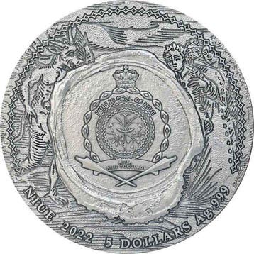 Niue. 5 Dollars 2022 WITCH TRIAL Mistakes of Mankind - 2 oz
