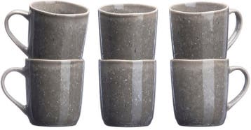 2dekans | Bjorn Stellar mok - grijs - 40 cl - 9x10x9 cm -, Huis en Inrichting, Ophalen of Verzenden, Nieuw