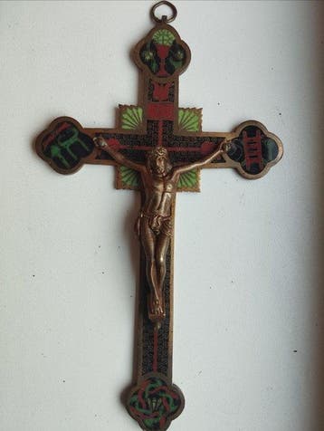 Crucifix - Brons - 1920-1930