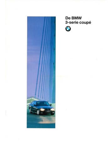 1995 BMW 3 SERIE COUPE BROCHURE NEDERLANDS, Nieuw