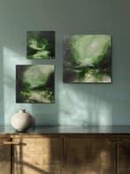 Anna Barone - Quiet Green - Triptych