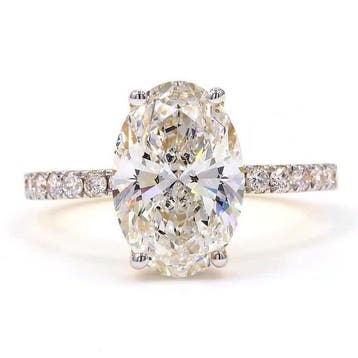 Zonder minimumprijs - Ring - 18 karaat Geel goud - 3.49ct., Nieuw