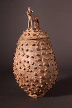 Récipient - Dogon - Mali - Grand récipient en bronze Dogon