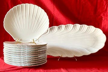 Limoges - Porcelaine de Sologne - Service à poisson (13) -