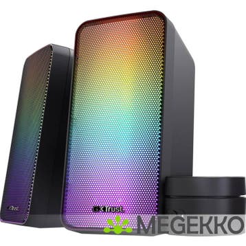 Trust GXT 611 Wezz 2.0 PC Speakerset RGB Zwart, Verzenden, Nieuw