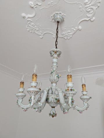 Capodimonte - Kroonluchter - Keramiek - Capodimonte keramiek