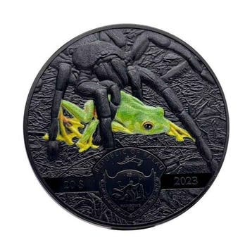 Palau. 20 Dollars 2023 3 oz $20 Palau Thai Black Tarantula