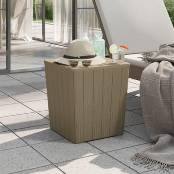 vidaXL Tuintafel met afneembaar deksel polypropeen, Verzenden, Nieuw