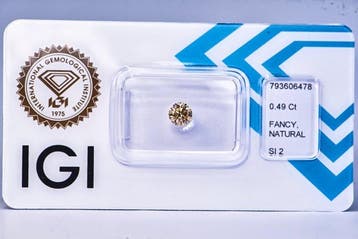 Zonder minimumprijs - 1 pcs Diamant (Natuurlijk gekleurd) -, Nieuw