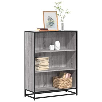 vidaXL Boekenkast 80,5x35x107,5cm bewerkt hout grijs sonoma, Verzenden, Nieuw