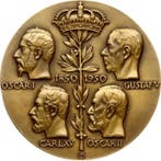 Suède. Medal Four Kings 100th of the Royal Mint 1850-1950