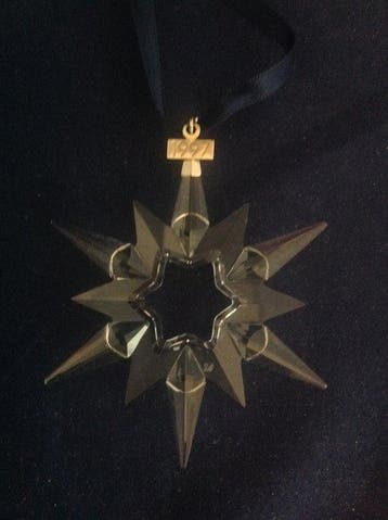 Swarovski - Kerstornament 1997 - 211987 - Beeldje - Kristal, Antiek en Kunst