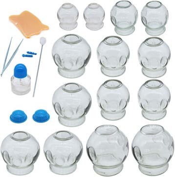 Glazen Cupping Set 14-delig | 40% korting | Laatste kans, Verzenden, Overige typen