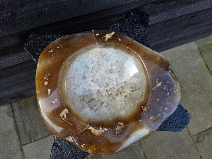 Saladier - Agate - Bol en agate cristal XL, Antiquités & Art, Curiosités & Brocante