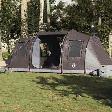 vidaXL Tunneltent 4-persoons waterdicht bruin, Verzenden, Nieuw