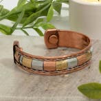 Koperen gezondheids-klemarmband met 2 magneten, Ophalen of Verzenden