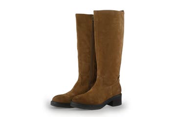 Manfield Laarzen in maat 36 Cognac, Kleding | Dames, Schoenen, Hoge laarzen, Overige kleuren, Verzenden, Zo goed als nieuw