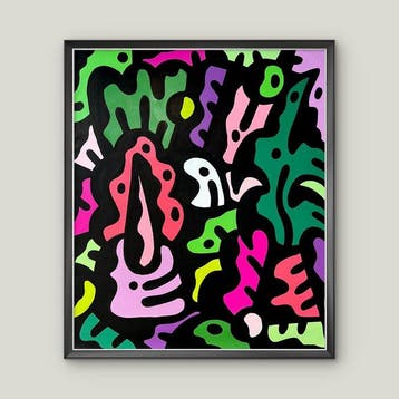 CAVER (1983) - Candle light (XL Size Painting)