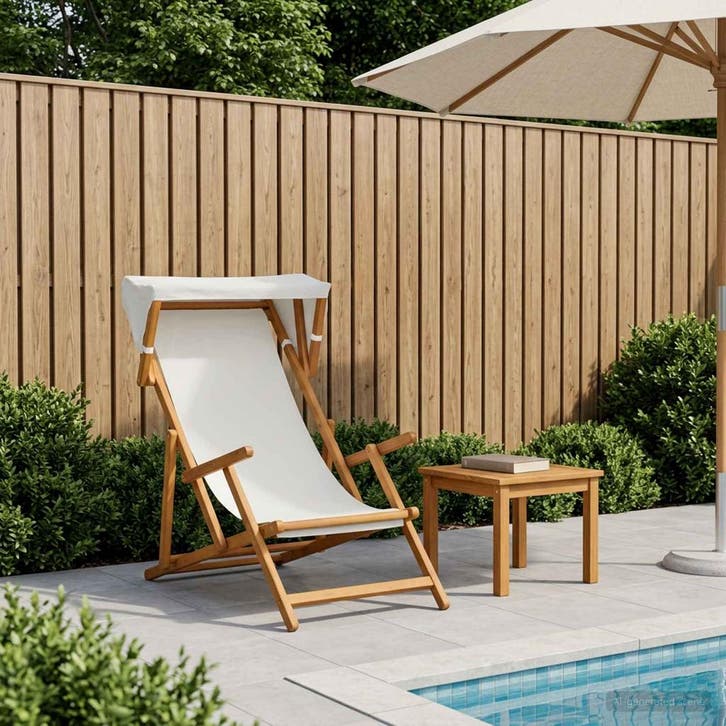 vidaXL Ligstoel 3 Positie massief eucalyptushout, Tuin en Terras, Ligbedden, Nieuw, Verzenden
