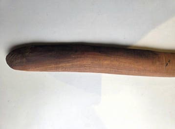 Inheemse Australiërs Mulga-hout, steen, gesneden vóór 1950