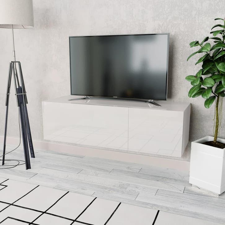 Tv-meubel 120cm Hoogglans Wit | Retour Deal | 43% Korting!, Huis en Inrichting, Kasten |Televisiemeubels, 25 tot 50 cm, Nieuw