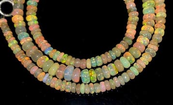 44 ct - Topkleuren - Beautiful Natural Opal Beads- 8.8 g