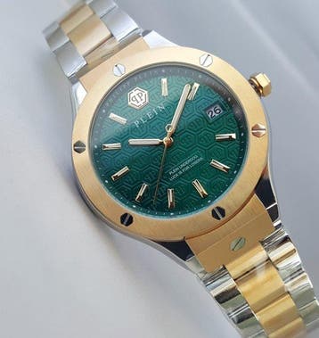 Philipp Plein - $kull - Royal Gold - Date - New - Homme -, Handtassen en Accessoires, Nieuw