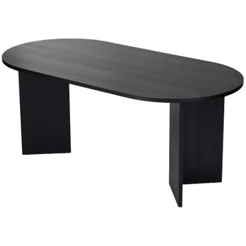 Evila Eettafel - Zwart - Nieuw/Ongebruikt - Melamine -, Verzenden, Nieuw, 150 tot 200 cm, Scandinavisch