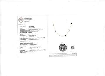 Ketting met hanger - 18 karaat Geel goud - 6.09ct. tw.