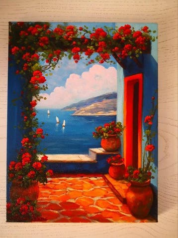 Gabriele Fabris (1958) - Terrazza sul lago