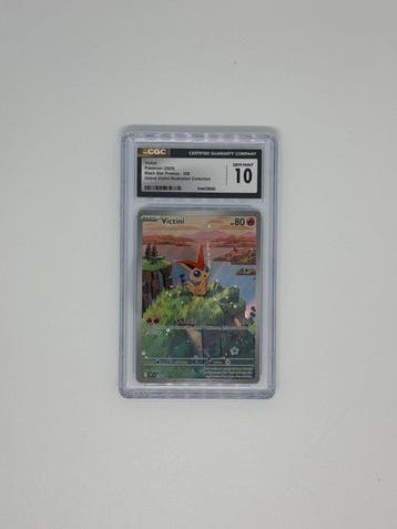 Pokémon - 1 Graded card - Victini 208 Foil, Illustration, Nieuw