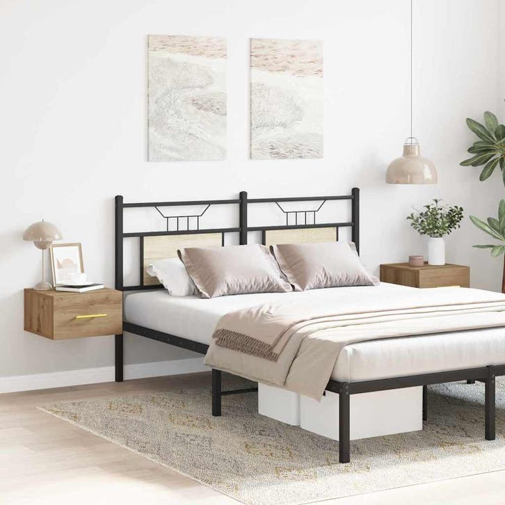 vidaXL Nachtkastje 2 pcs Artisan Eiken 35 x 35 x 20 cm, Maison & Meubles, Armoires | Autre, Envoi