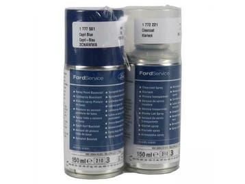 ORIGINEEL Ford verfspuitbus BLUE CAPRI + blanke lak 150ml 17, Ophalen of Verzenden, Nieuw