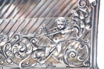 Figuur - Letter Holder Cherub with Bow & Arrow - .833 zilver