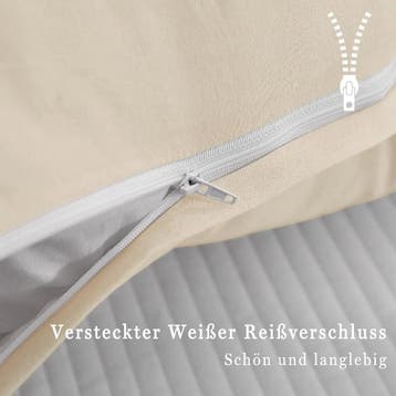ATsense Set van 2 Kussenslopen 80x80 cm - 100% Gewassen K..., Ophalen of Verzenden, Nieuw