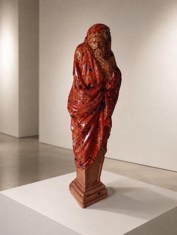 Angelo Scardino - Il Custode del Fuoco – Terracotta patinata