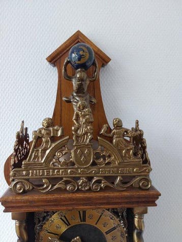 Zaandam/Zaanse klok - Antiek Brons, Hout, Messing, Glas -, Antiek en Kunst, Antiek | Klokken