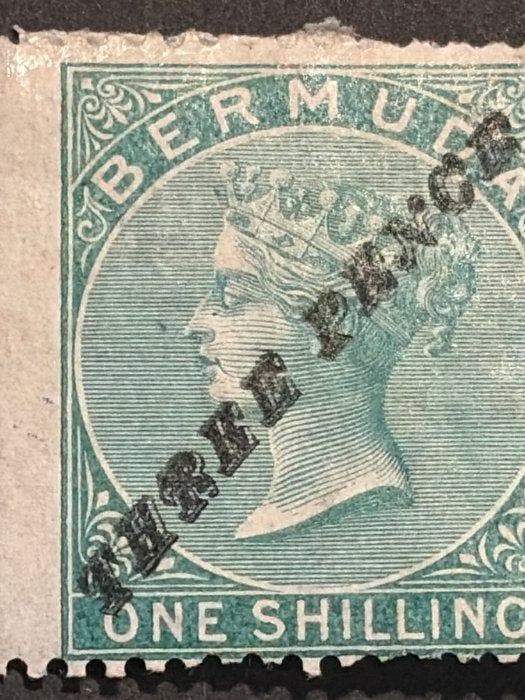 Bermuda 1874 - Zeer mooi exemplaar met keurmerk. CV2024;, Postzegels en Munten, Postzegels | Europa | UK